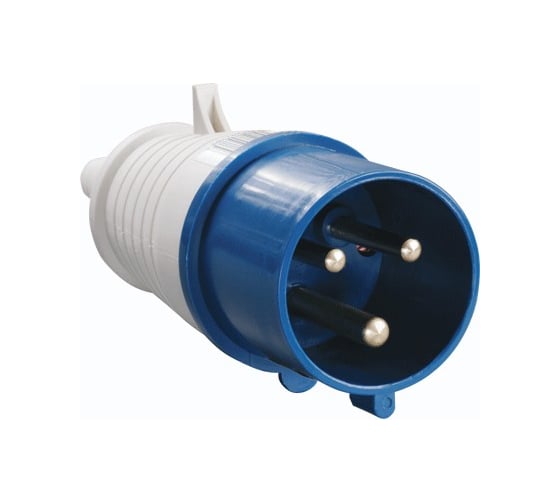 Электрическая кабельная вилка EKF 32А 2P+E IP44 023 ps-023-32-220