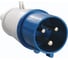 Электрическая кабельная вилка EKF 32А 2P+E IP44 023 ps-023-32-220 1
