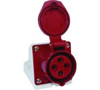 Розетка наружной установки EKF 16A 3P+Е IP44 114 ps-114-16-380