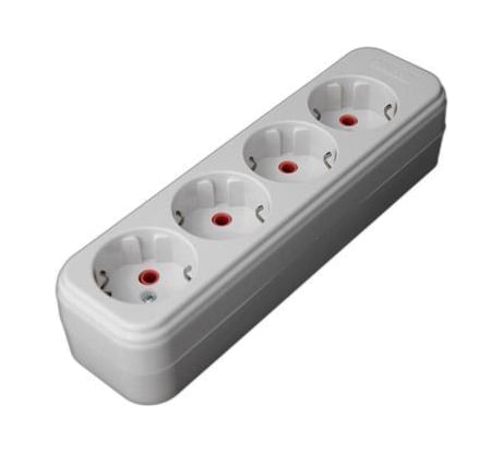 Колодка удлинителя 4-м с заземлением Lezard 720-0400-401