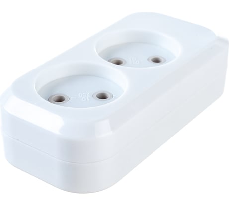 Колодка 2P 10А c защитой от детей Electraline 82112