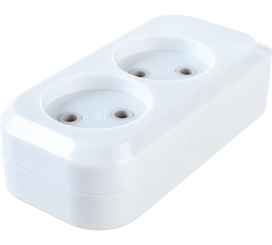Колодка 2P 10А c защитой от детей Electraline 82112 1