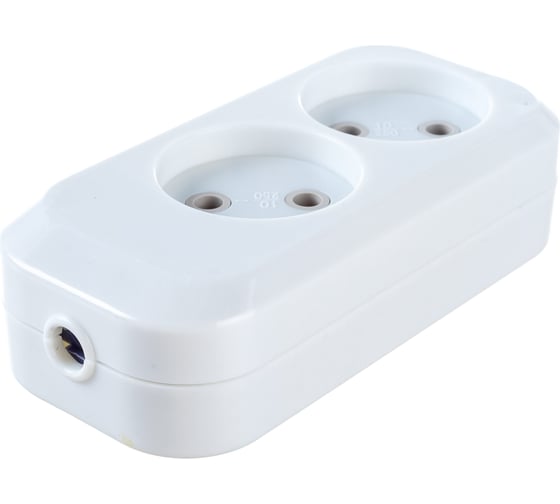 Колодка 2P 10А c защитой от детей Electraline 82112