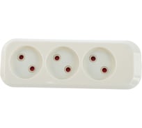 Колодка 3P 10А c защитой от детей Electraline 82115