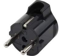 Угловая вилка, черная, 16A, 250В Electraline 55024