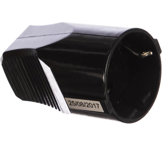 Штепсельная розетка, черная 16A 250В Electraline 55027 1