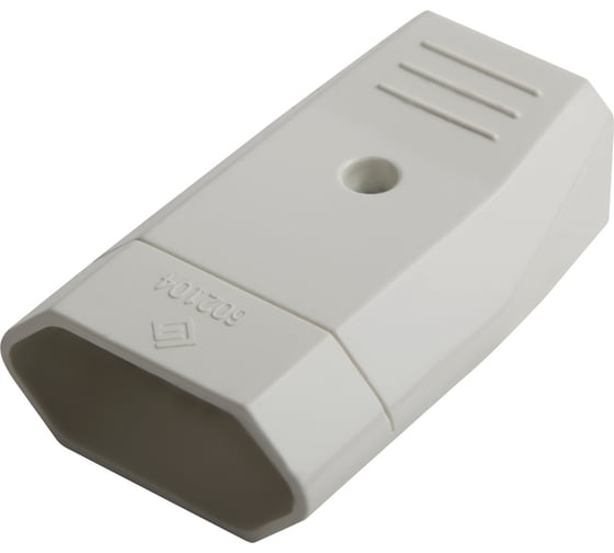Штепсельная розетка белая 10A 250В Electraline 55032 1