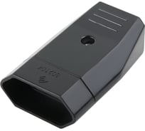 Штепсельная розетка черная 10A 250В Electraline 55033