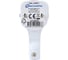 Угловая плоская вилка за шкаф с/з, 16А, белая FLAT PLUG Electraline 55043 2
