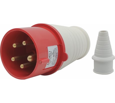 Переносная вилка ANDELI AM-025 32A 380В~415В 3P+N+E IP44 ADL13-006