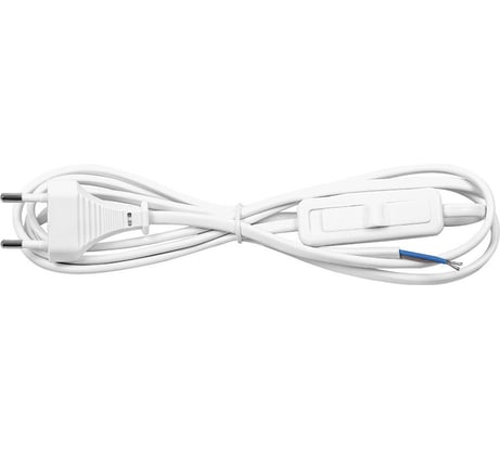 Сетевой шнур FERON с выключателем, 230V 1,9м белый, KF-HK-1 23048