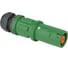 Кабельная розетка Valentini SPZ 480А/1P/IP67 Earth SPZ4LSEGN120MP 1