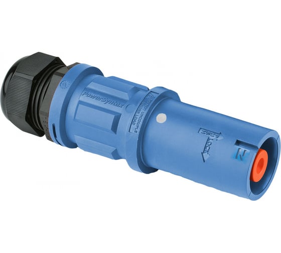 Кабельная розетка Valentini SPZ 480А/1P/IP67 Neutral SPZ4LSNBL120MP 1