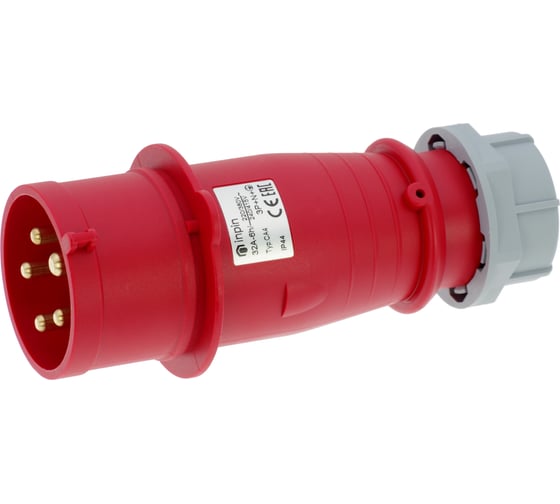 Кабельная вилка INPIN 32A/400V/3P+N+E/IP44 CA4 1