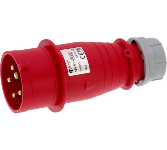 Кабельная вилка INPIN 16A/400V/3P+N+E/IP44 CA3 1