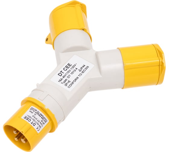 Двухлучевая розетка ANDELI AM-1012-4 16A 220В~ 2P+E IP44 ADL13-066