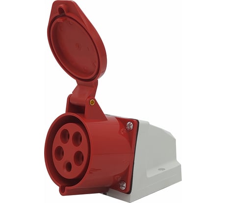Стационарная розетка ANDELI AM-125 32A IP44 3P+N+E380В/415В ADL13-018