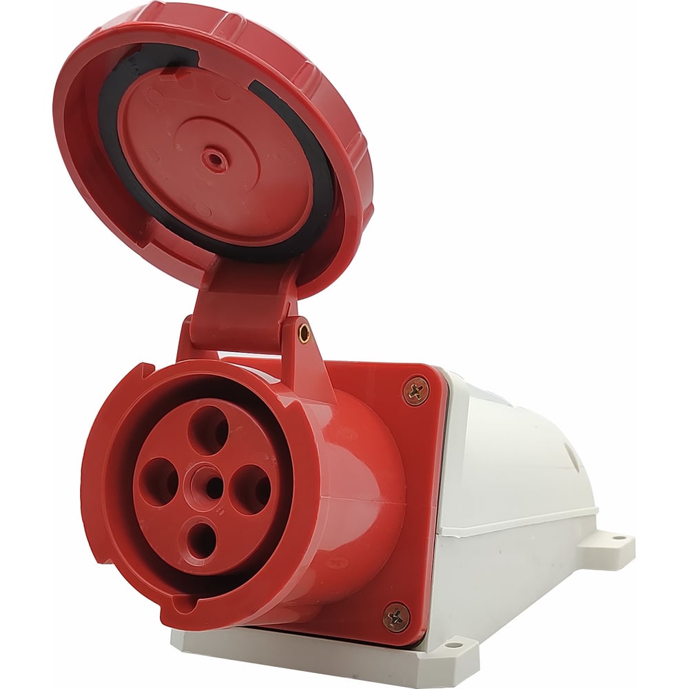 Стационарная розетка ANDELI AM-134 63A IP67 3P+E 380В/415В ADL13-020 ...