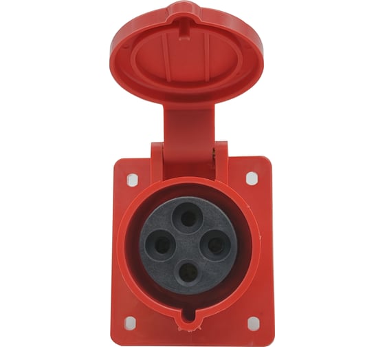 Стационарная розетка ANDELI AM-424 скрытая 32A IP44 3P+E 380В/415В ADL13-041