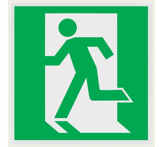 Левосторонний знак Выход здесь TDM ELECTRIC 150х150мм SQ0817-0042