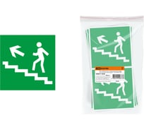 Знак Направление к эвакуационному выходу по лестнице налево вверх TDM ELECTRIC 150х150мм SQ0817-0048
