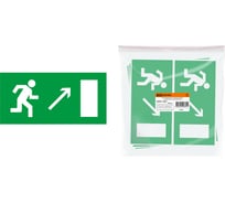 Знак "Направление к эвакуационному выходу направо вверх" TDM ELECTRIC 200х100мм, в упаковке 10 штук SQ0817-0054