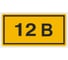 Символ "12В" 20х40мм, в упаковке 100 штук TDM ELECTRIC SQ0817-0001 1