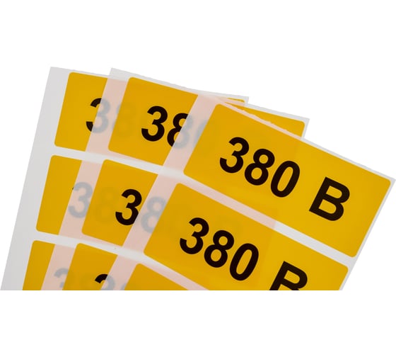 Символ 380В TDM ELECTRIC 35х100мм SQ0817-0012