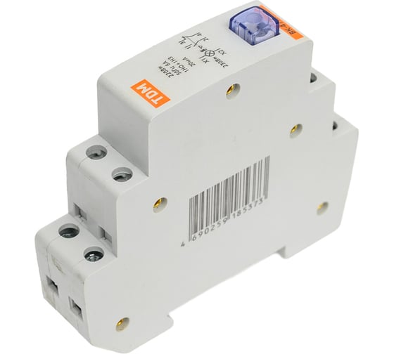 Кнопочный выключатель c фиксацией и индикацией TDM ELECTRIC ВК-47M 1НО;1НЗ синий SQ0214-0019