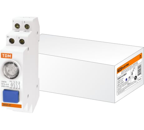 Кнопочный выключатель с индикацией TDM ELECTRIC ВКИ-47 синий LED 2НО;1НЗ AC/DC SQ0214-0001