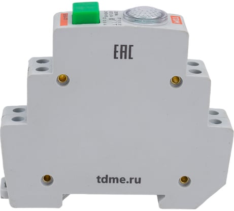 Кнопочный выключатель с индикацией TDM ELECTRIC ВКИ-47 зеленый LED 2НО;1НЗ AC/DC SQ0214-0003