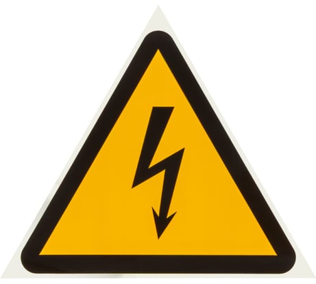 Символ "Молния" TDM ELECTRIC треугольник 25x25x25мм 100шт. SQ0817-0013