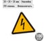 Символ "Молния" TDM ELECTRIC треугольник 25x25x25мм 100шт. SQ0817-0013 2