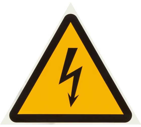 Символ Молния TDM ELECTRIC треугольник 85х85х85мм SQ0817-0015