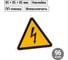 Символ Молния TDM ELECTRIC треугольник 85х85х85мм SQ0817-0015 2