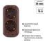 Розеточная колодка, 2 гнезда, бук TDM ELECTRIC SQ1806-0060 3