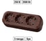 Розеточная колодка, 3 гнезда, бук TDM ELECTRIC SQ1806-0062 2