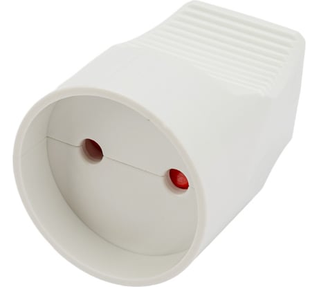 Розетка штепсельная, кабельная без заземления 10А, белая TDM ELECTRIC SQ1806-0029