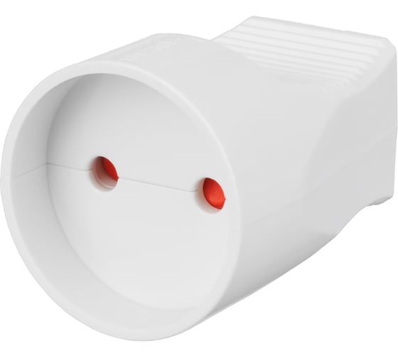 Розетка штепсельная, кабельная без заземления 10А, белая TDM ELECTRIC SQ1806-0029