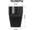 Розетка штепсельная, кабельная без заземления 10А, чёрная TDM ELECTRIC SQ1806-0030 5