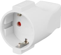 Розетка штепсельная, кабельная с заземлением 10А, белая TDM ELECTRIC SQ1806-0031
