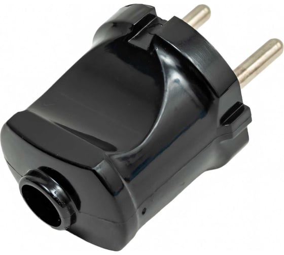 Вилка черная TDM ELECTRIC SQ1806-0002