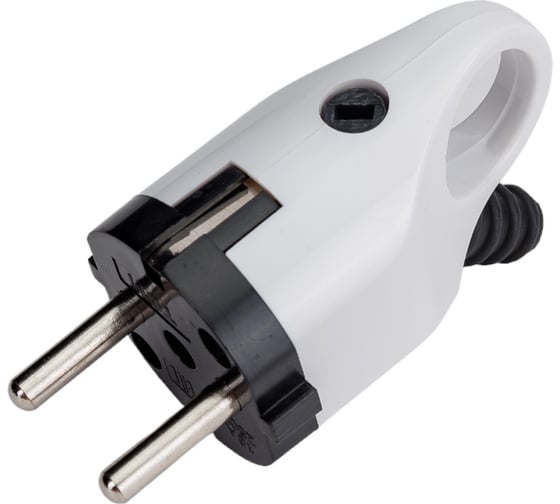 Угловая вилка с ушком, белая TDM ELECTRIC SQ1806-0005