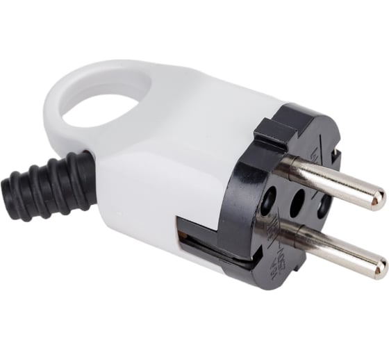 Угловая вилка с ушком, белая TDM ELECTRIC SQ1806-0005
