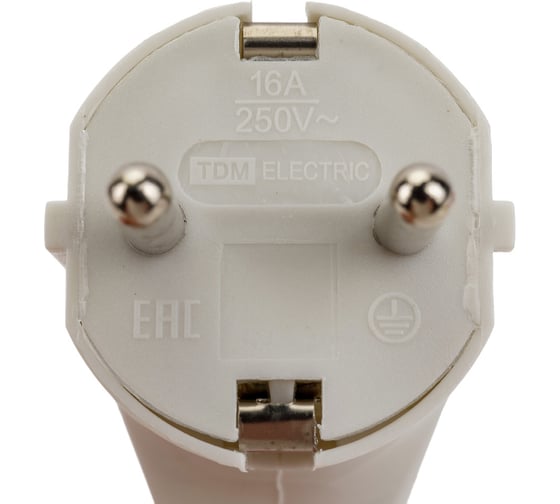 Угловая вилка, белая TDM ELECTRIC SQ1806-0007