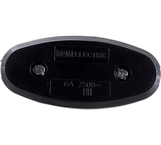 Выключатель на шнур TDM 6А 250В черный SQ1806-0022