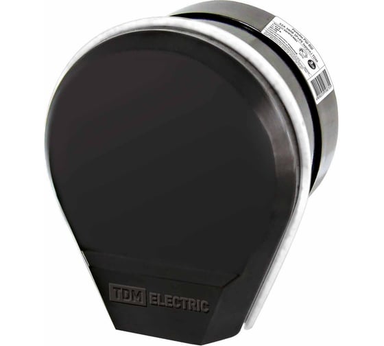 Разъём РШ-ВШ TDM ELECTRIC 32А 250В 2Р+РЕ ОУ черный SQ1812-0002
