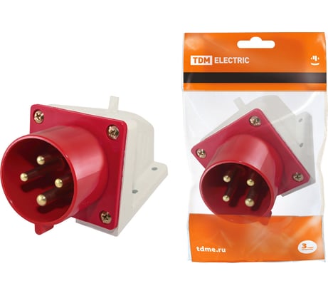 Стационарная вилка 524 TDM ELECTRIC SQ0605-0015