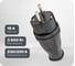 Прямая вилка каучук TDM ELECTRIC 2Р+РЕ 16А 250В IP44 SQ0612-0001 1