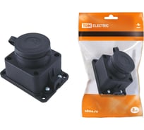 Розетка TDM ELECTRIC настенная с заглушкой каучук 2Р+РЕ 16А 250В IP44 SQ0612-0003